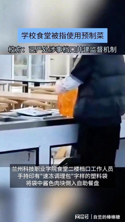 兰州高校食堂预制菜风波：学生用手机掀翻餐盘背后(图1)