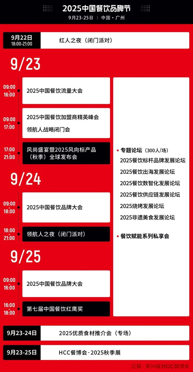 万人盛会！2025中国餐饮品牌节将于9月在广州启幕(图2)